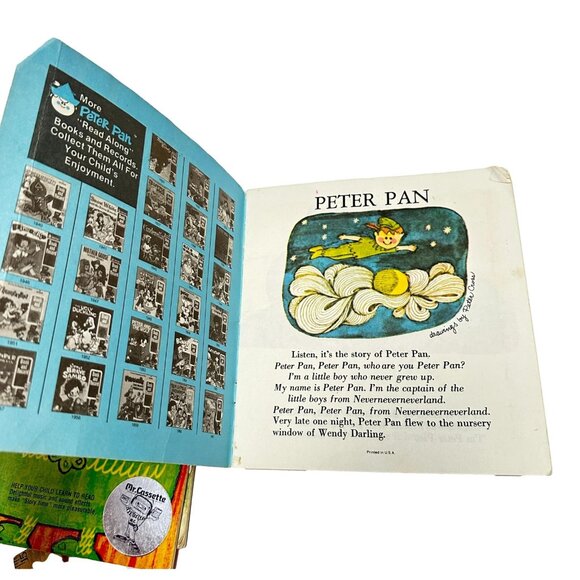 Peter Pan Records Book Set Lot 5 Read and Hear Pony Puff Pigs Pied Piper Vintage - Picture 12 of 16